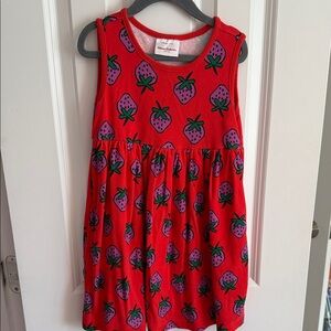 Hanna Andersson Red Dress with Strawberry Design